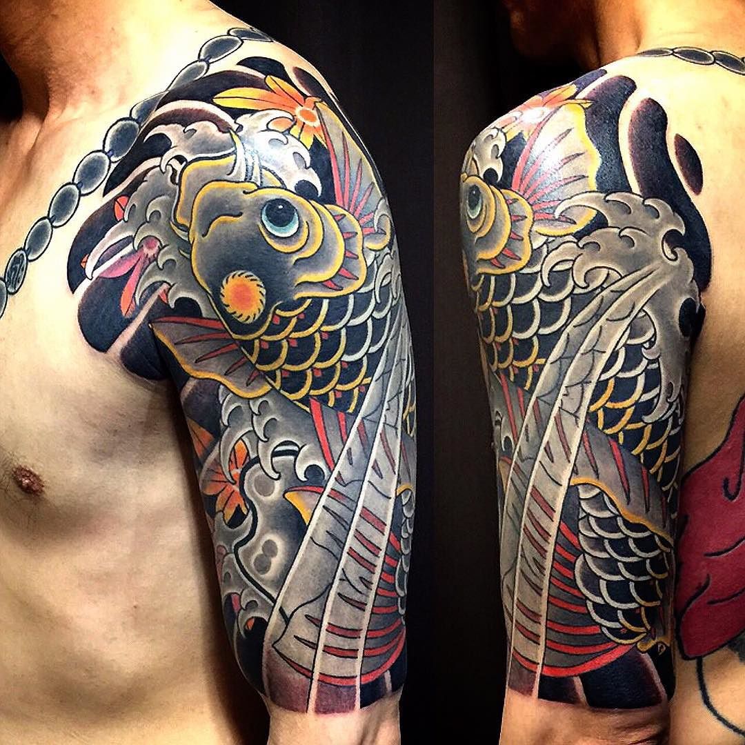 Японские Татуировки на плече