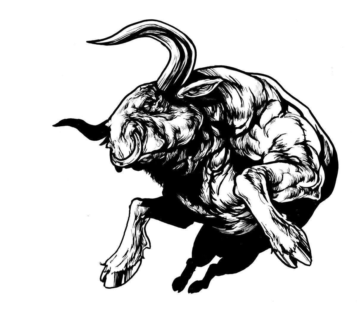 Таурус бык арт