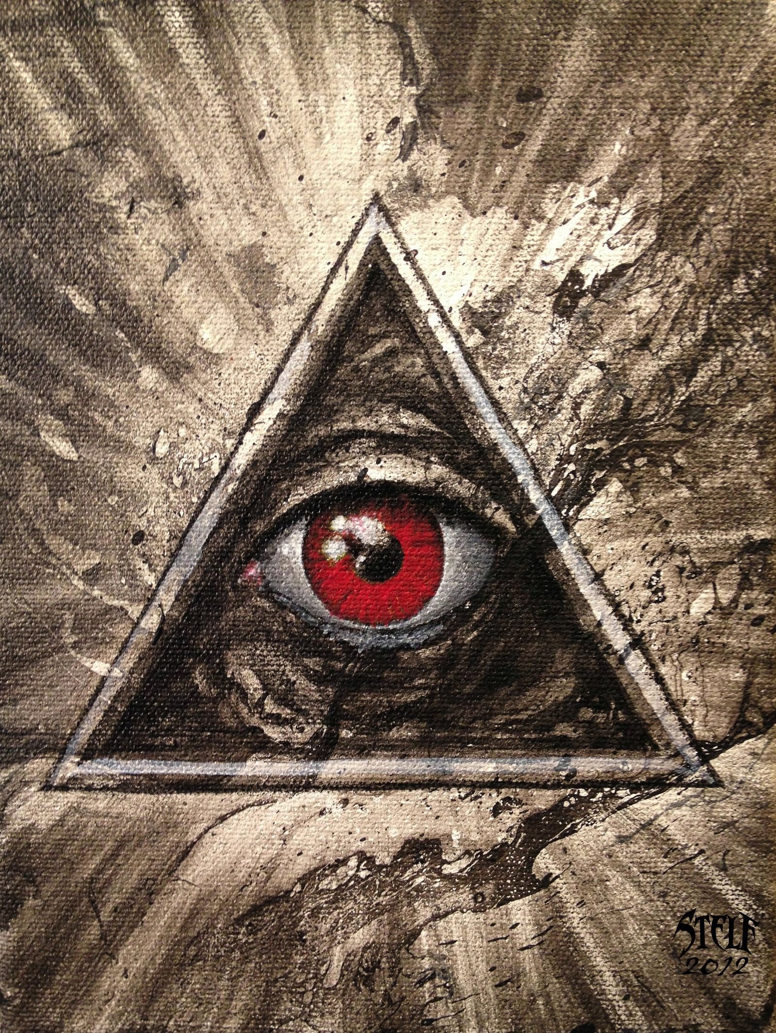 глаз на пирамиде