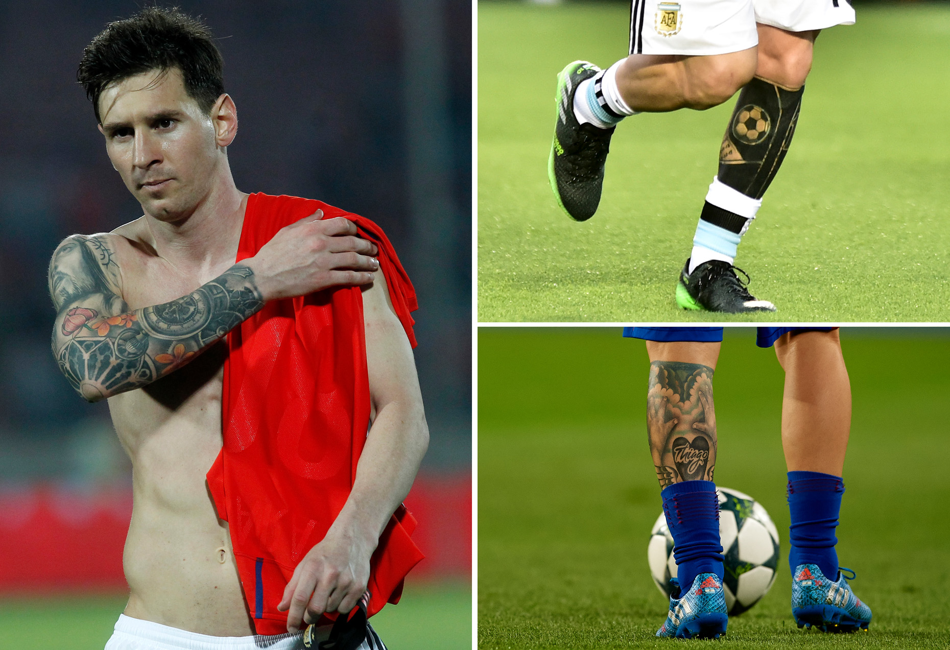 Messi blackout tattoo