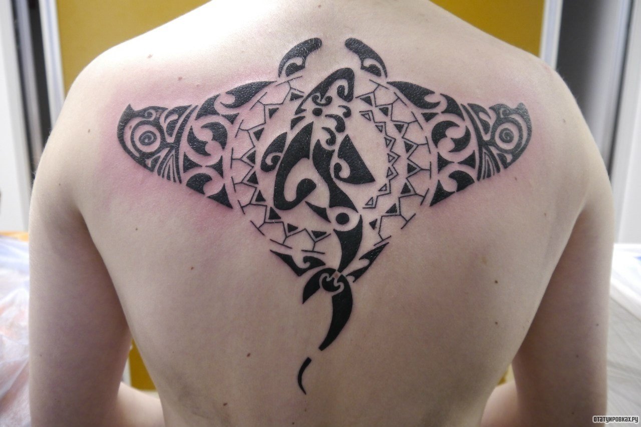 Татуировка Скат Полинезия