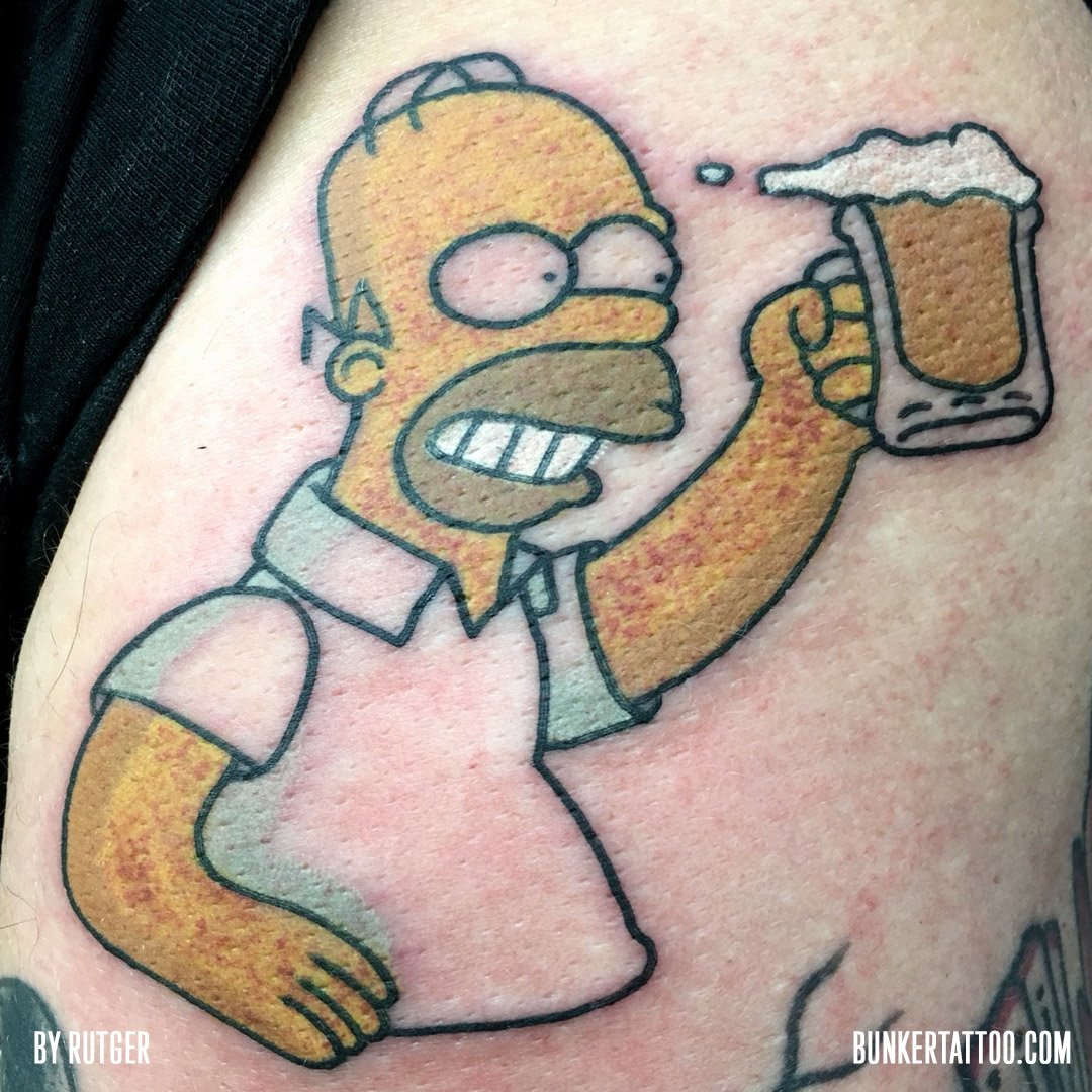 Homer simpson vag tattoo