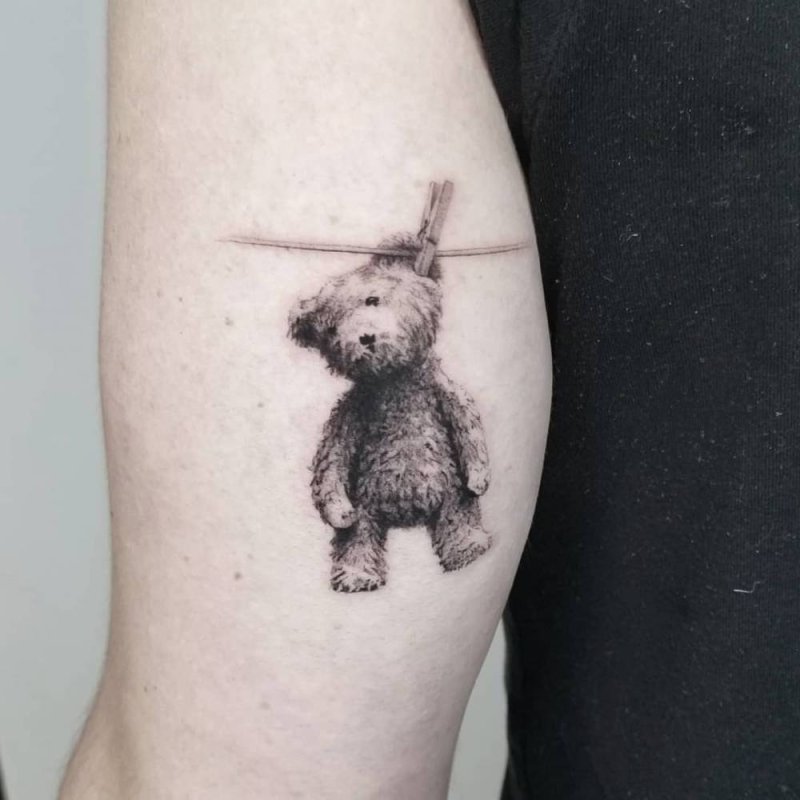 Татуировка мишка Тедди