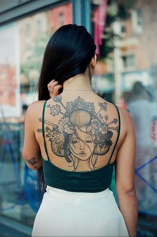 Татуировки для девушек японские (58 фото)