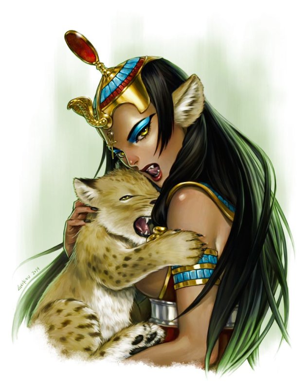 Египетская богиня кошка Бастет.