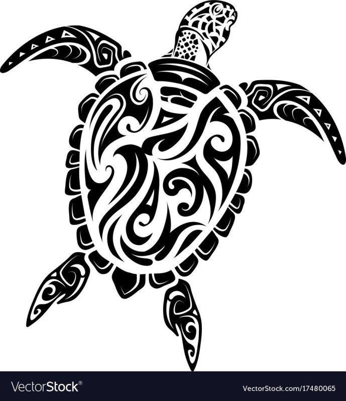 Полинезийская черепаха тату эскизы.