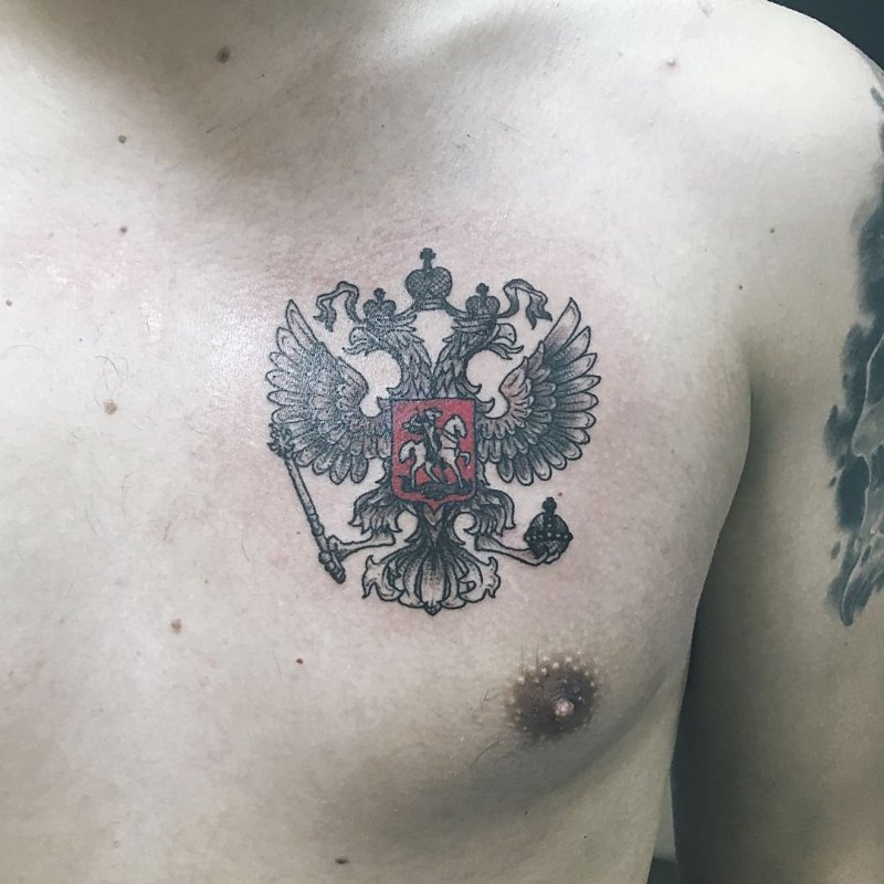 Татуировка герб Российской империи