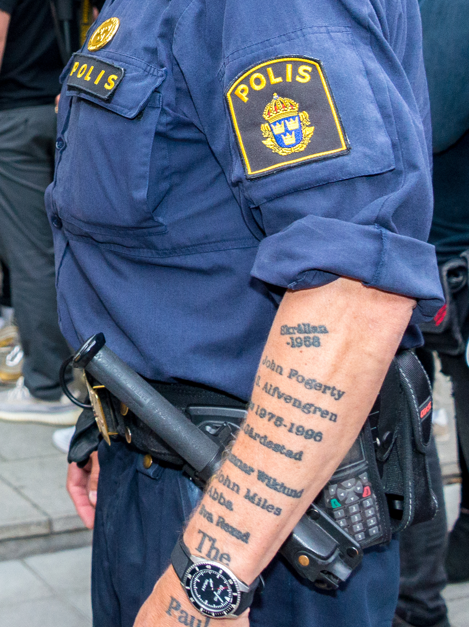 Полицейские с татуировками в России