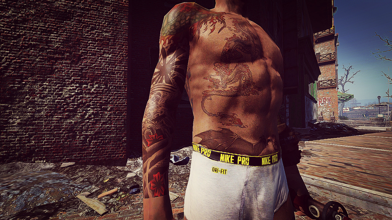 Fallout 4 мужские тату фото 7