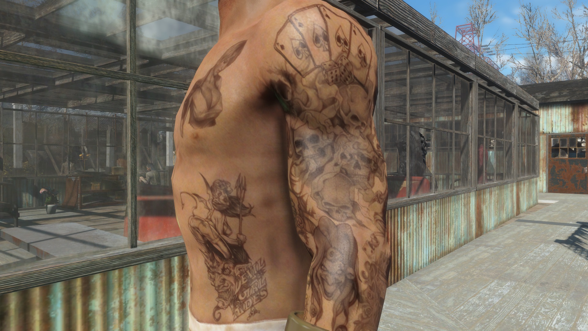 Fallout 4 где делать татуировки фото 8