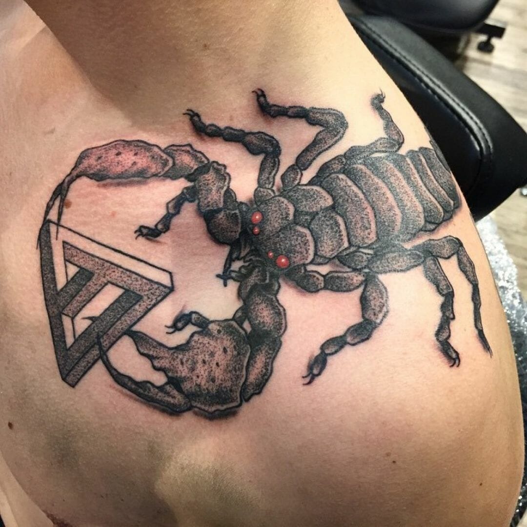 Скорпион Geometry Tattoo