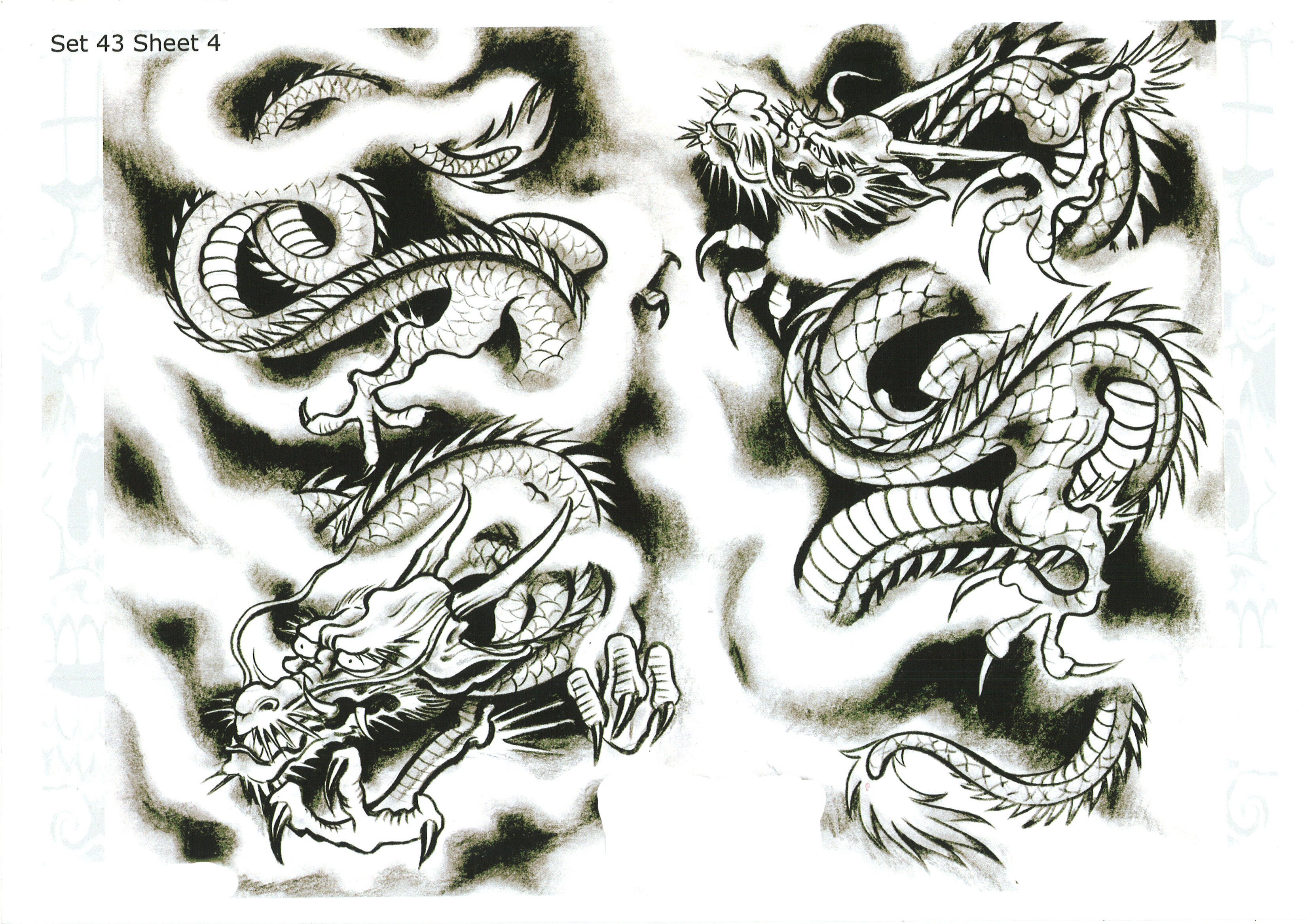 Эскизы татуировок для мужчин на предплечье дракон