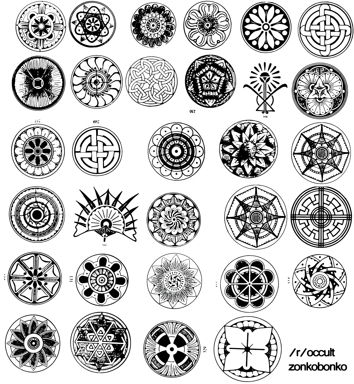 символы в круге картинки