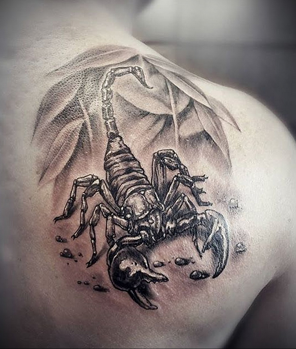 Механический Скорпион тату