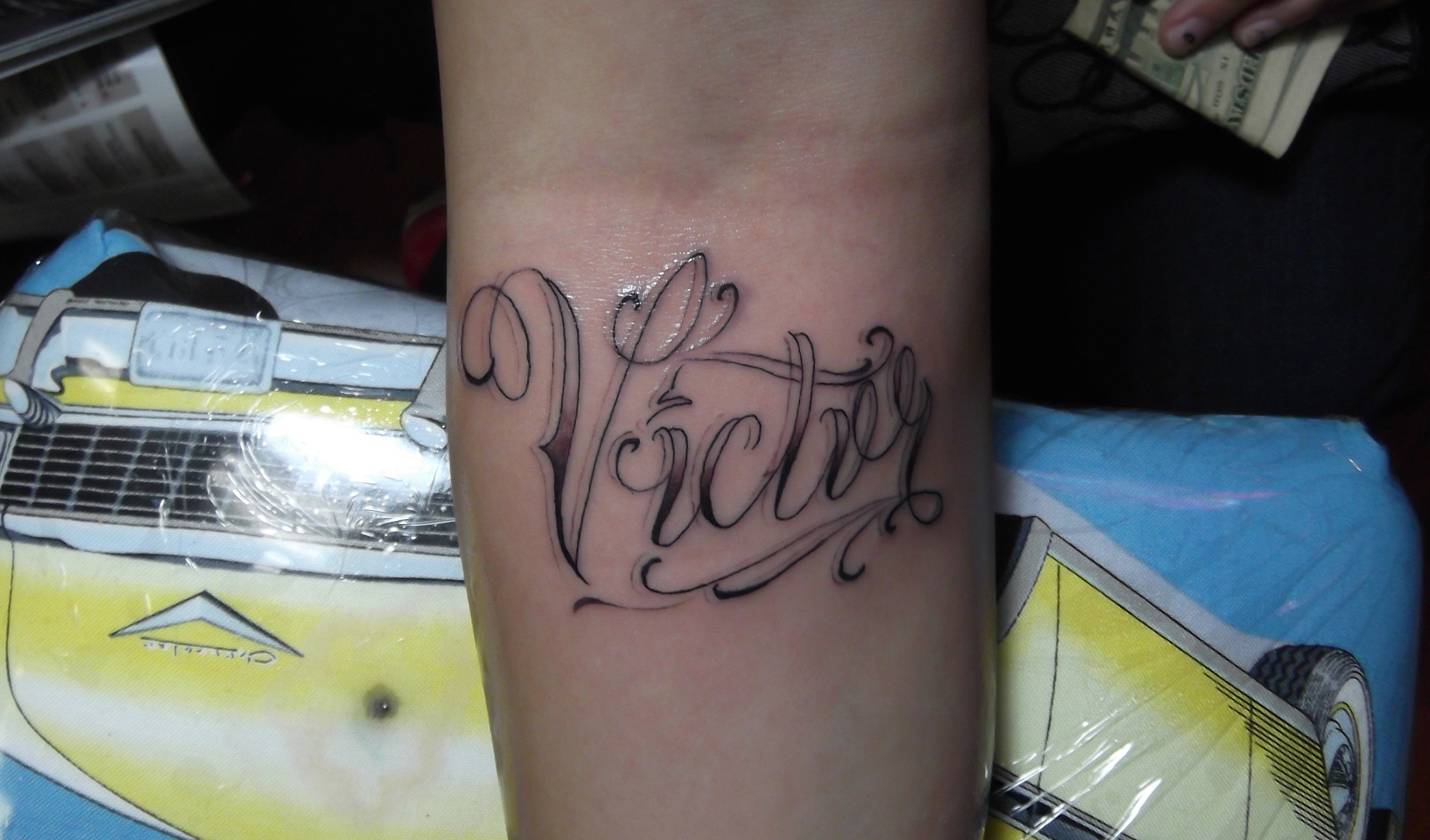 Татуировка победа Виктория