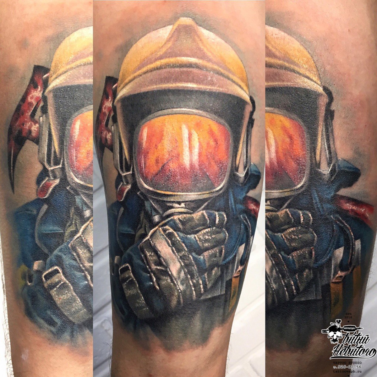 Татуировки на пожарную тематику