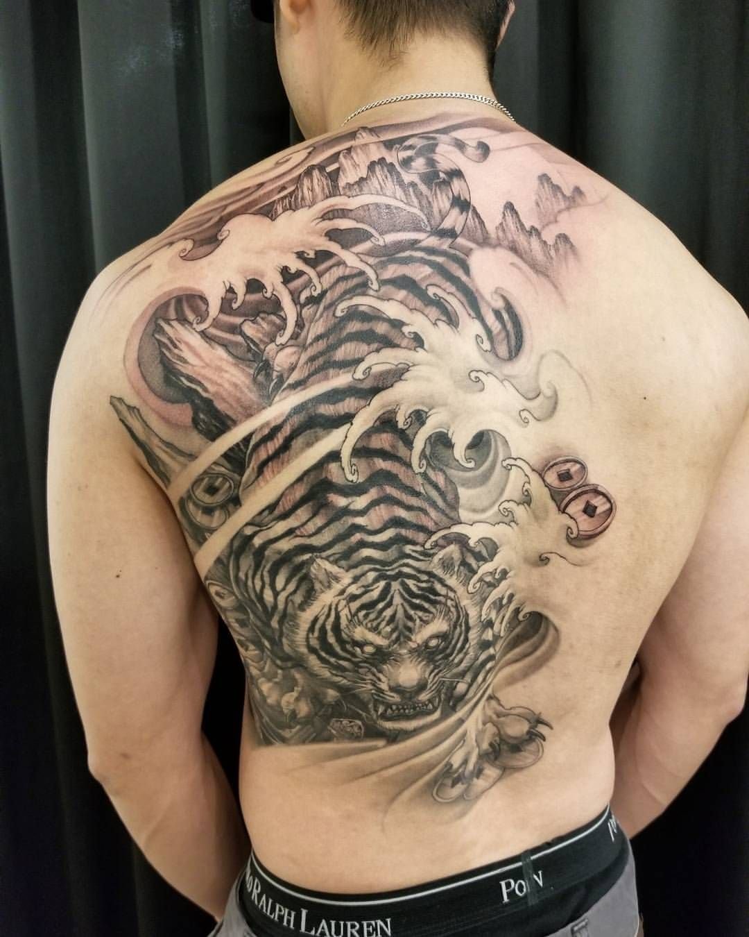 Японские тату на спине мужские