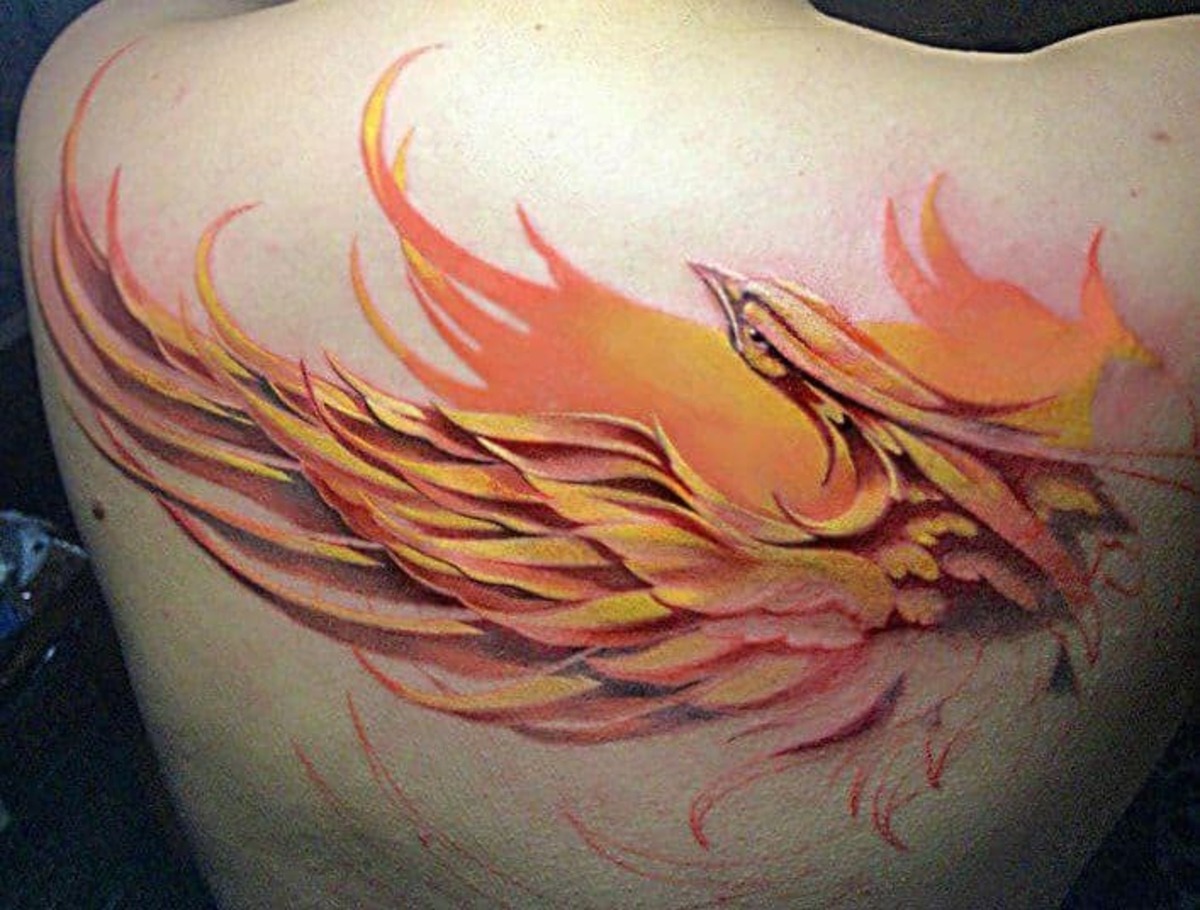 Огненная птица тату
