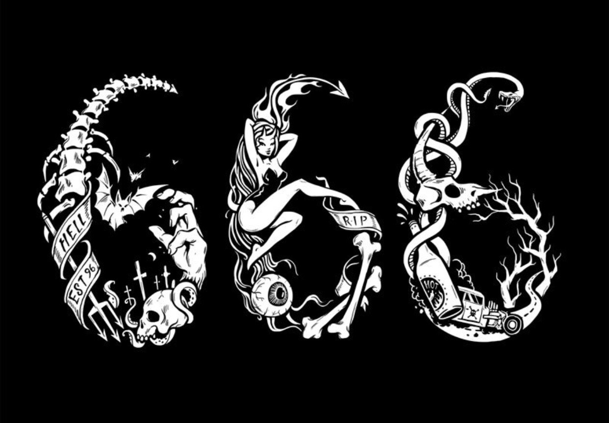 Татуировки 666 эскизы