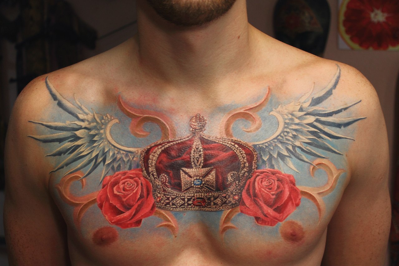 Красивые Татуировки на груди