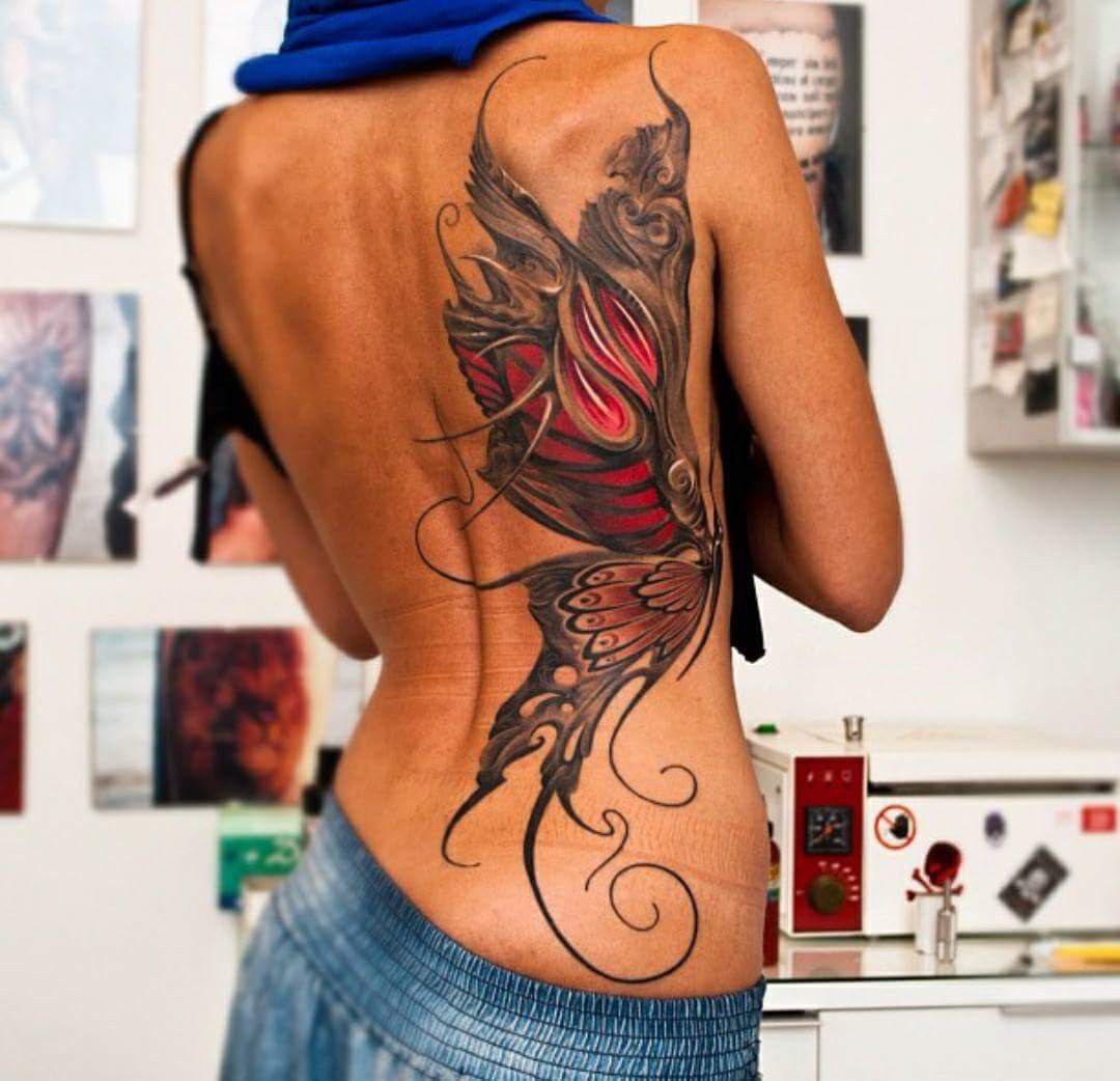 татуировки для девушек дракон на спине значение