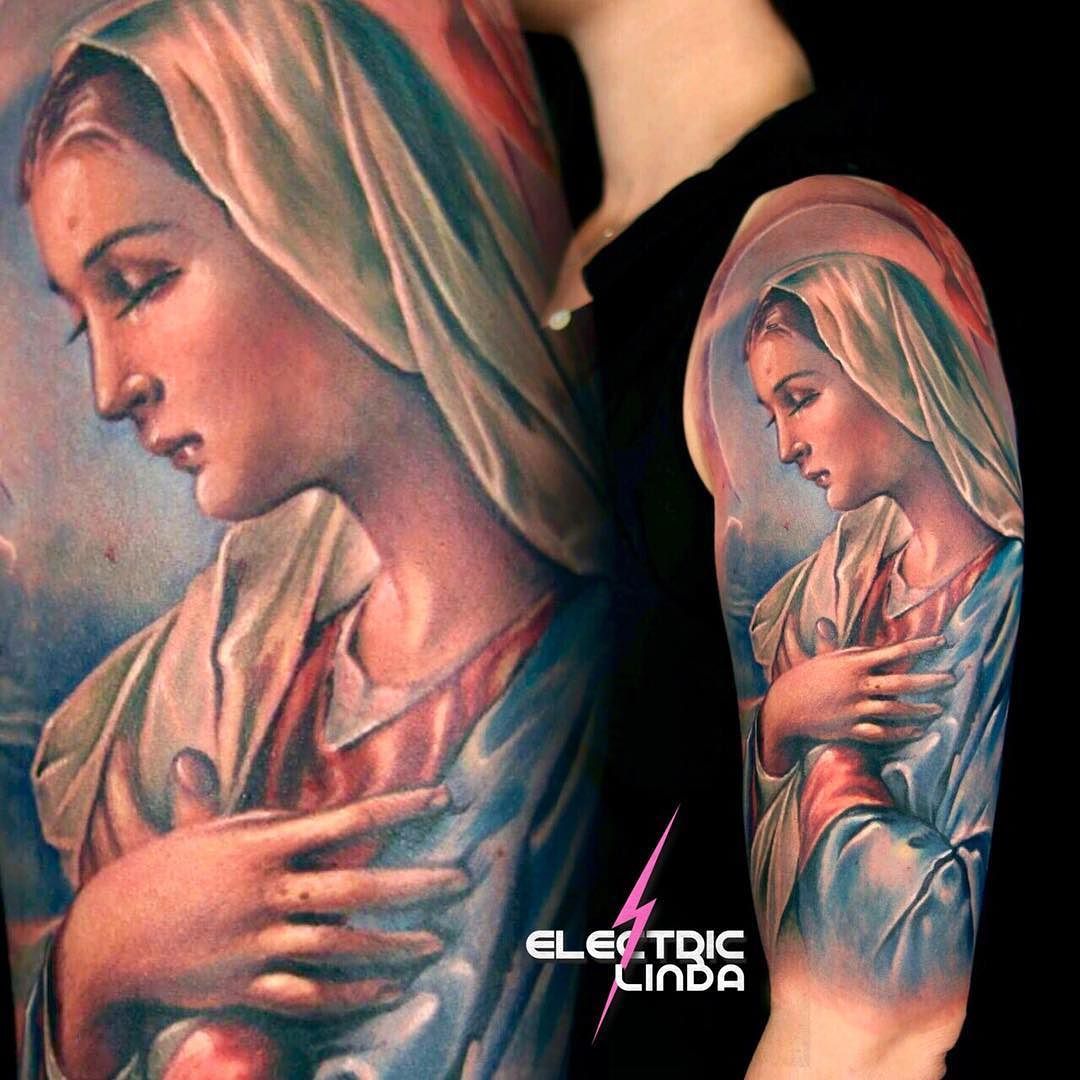 Дева Мария католическая тату