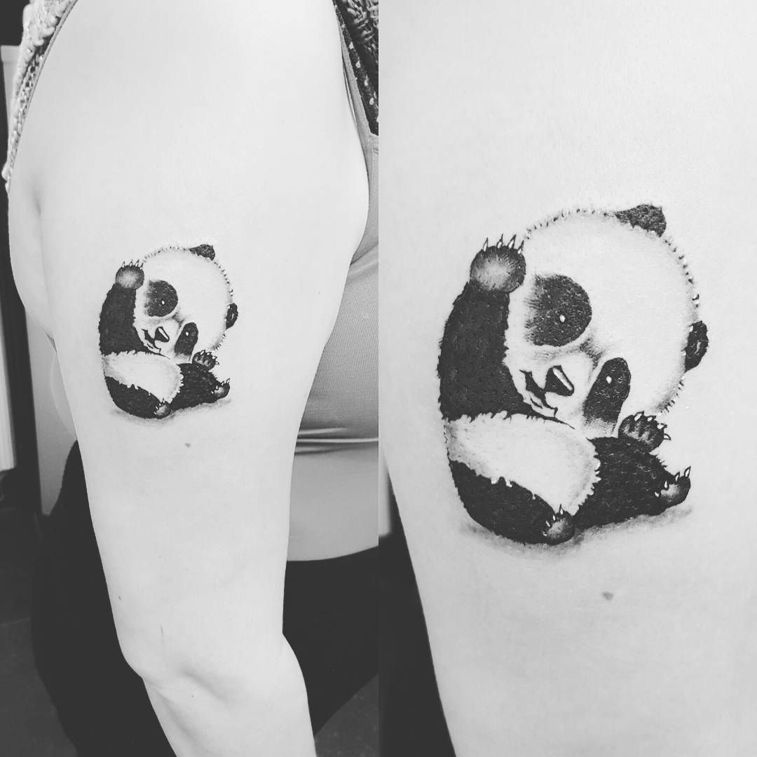 Геометрическая панда тату (58 фото) .