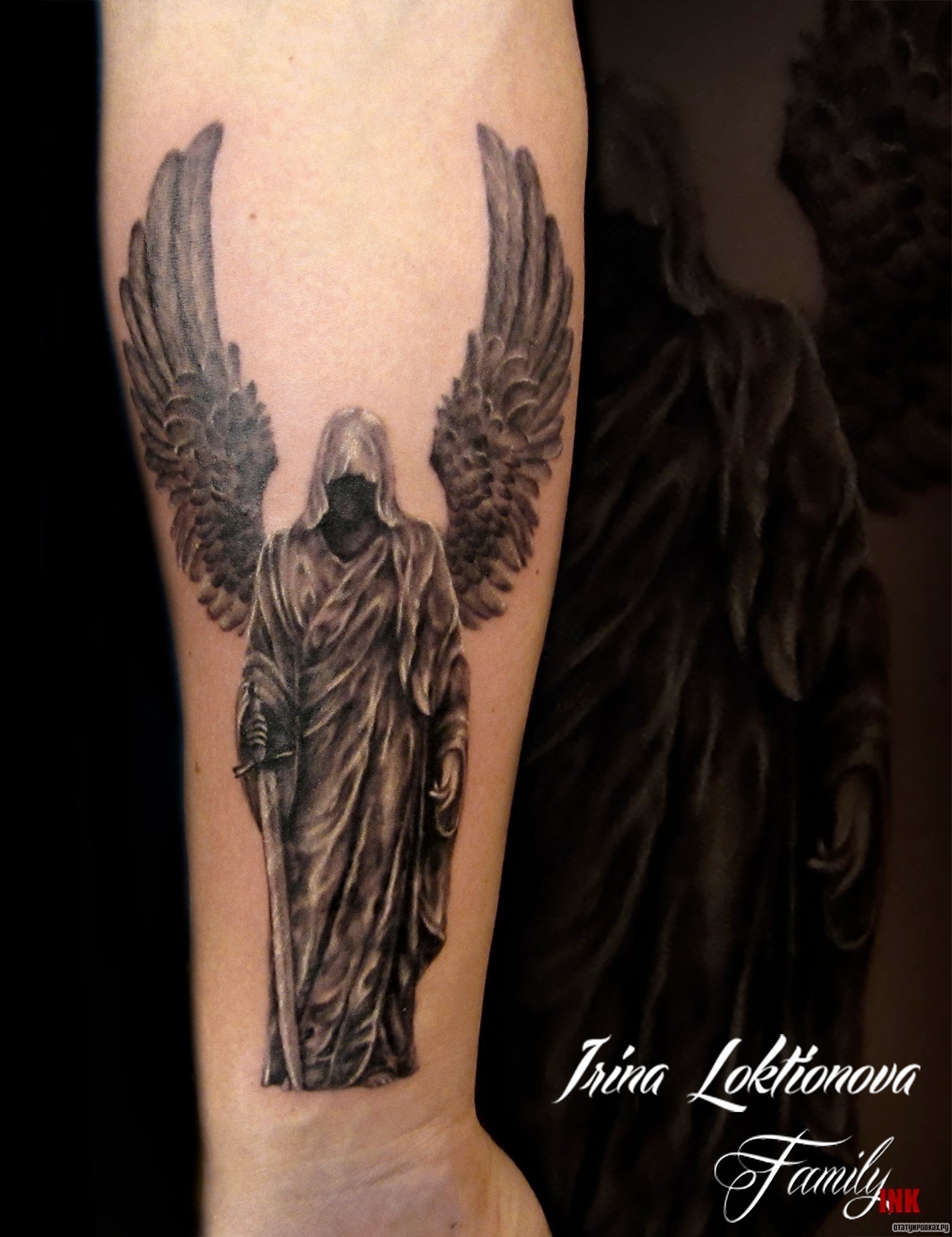 Татуировки ангелов хранителей (59 фото)