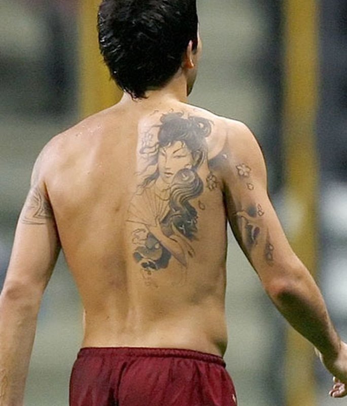 Марадона футболист Татуировка на спине
