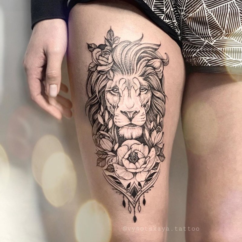 Татуировка Лев